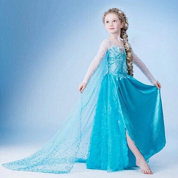 Inspired Princess Elsa Dress-up Costume 6-8 Carousel 1