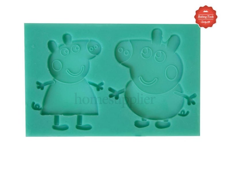 Peppa Pig Silicone Mould Sugarcraft Cupcake Topper Carousel 1