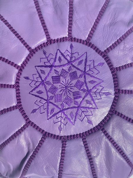 PREMIUM Handcrafted Moroccan Leather Pouf Carousel 2