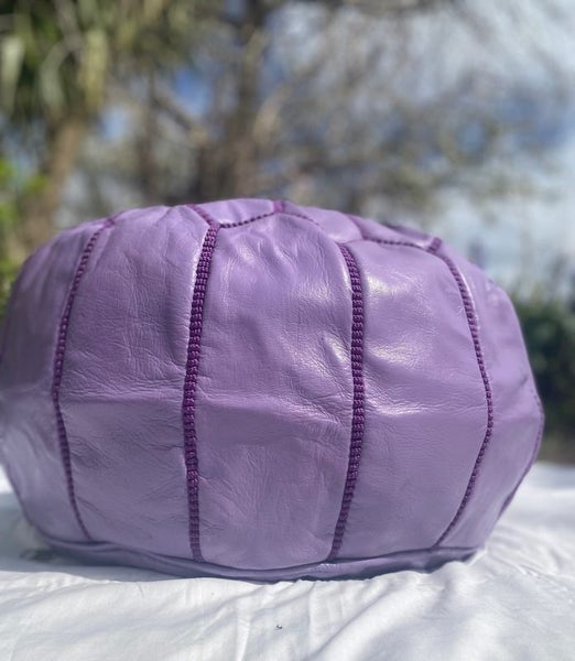 PREMIUM Handcrafted Moroccan Leather Pouf Carousel 3