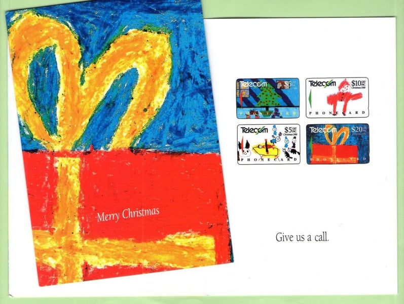 Telecom Memorabilia - 1990 Christmas Greeting Card Carousel 1