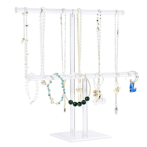 STORFEX 2-Tier Jewelry Display Stand Carousel 1