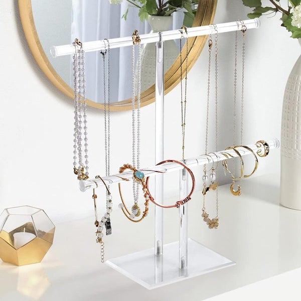 STORFEX 2-Tier Jewelry Display Stand Carousel 2