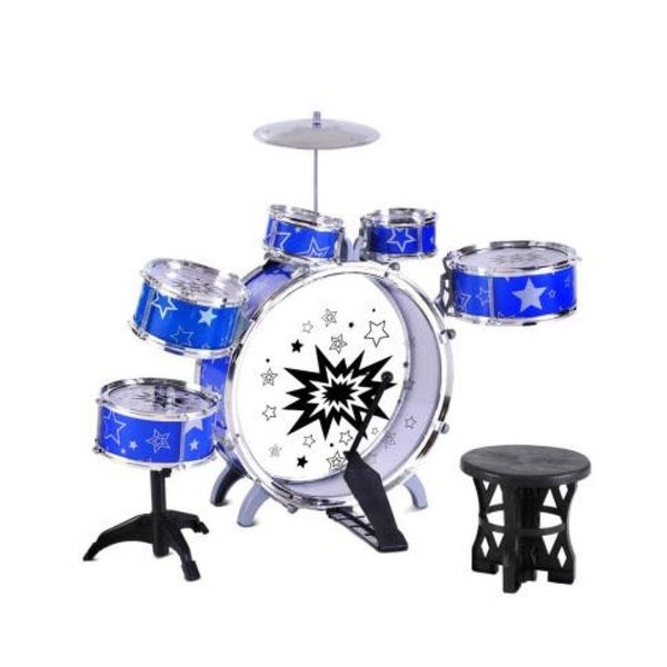 Keezi 11 Piece Kids Drum Set Carousel 1