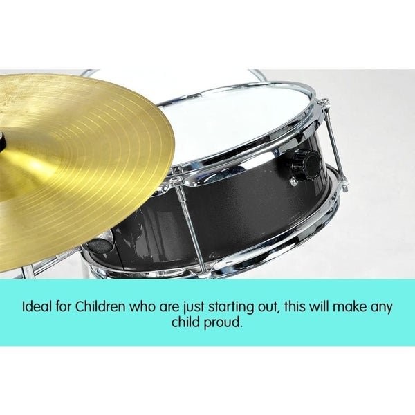 Children's 4pc Drum Kit - Black Carousel 5