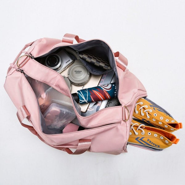 Yoga Travel Handbag w/ Dry-Wet Compartment & Crossbody Strap Carousel 4