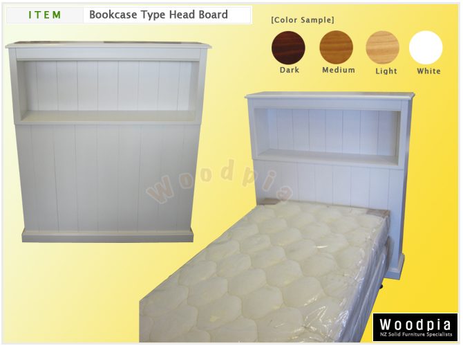 NZ MADE NEW Solid Wood Bookcase Type Head Board(King Single) Carousel 1