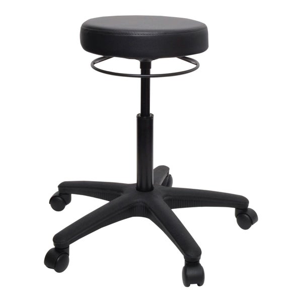 Buro Revo Office Stool, Black Vinyl, Adjustable Seat Height Carousel 1
