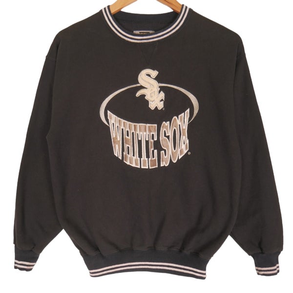 Vintage 90s NHL Boston White Sox Embroidered Sweatshirt Large Youth Carousel 1