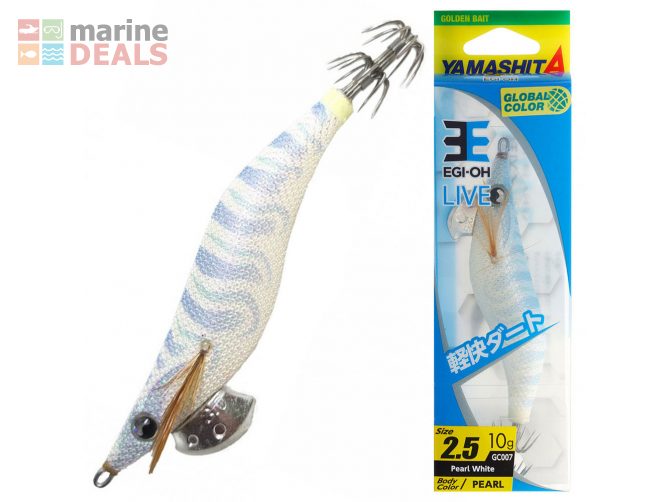 Yamashita EGI-OH LIVE Squid Jig 2.5 75mm Pearl Wh… Carousel 1
