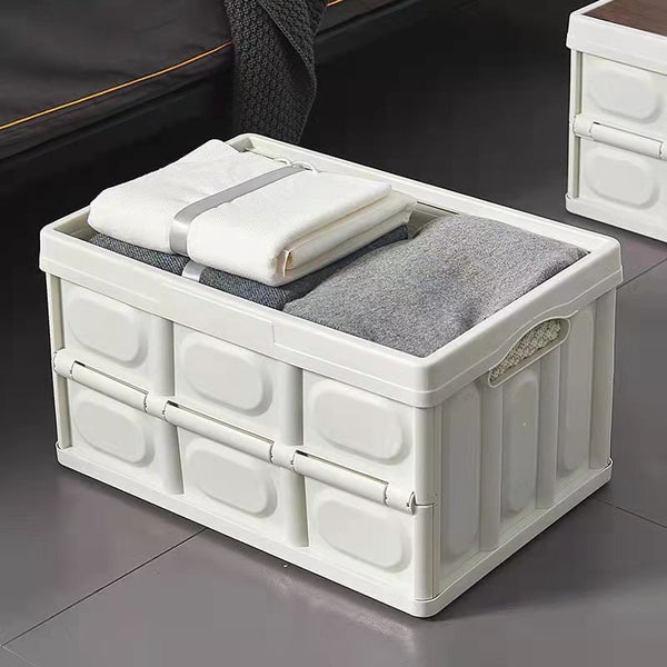 Collapsible Storage Bin with Lids(L) |Foldable Storage Box for Camping|Wardrobes Carousel 13