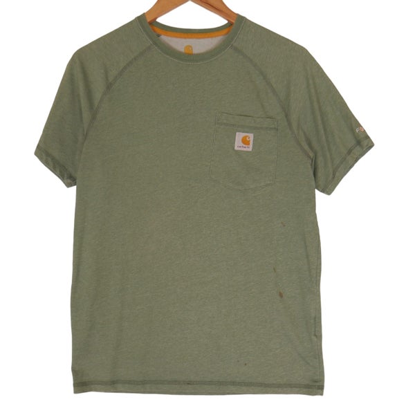 Carhartt Olive Green Force Pocket Tee Small Carousel 1