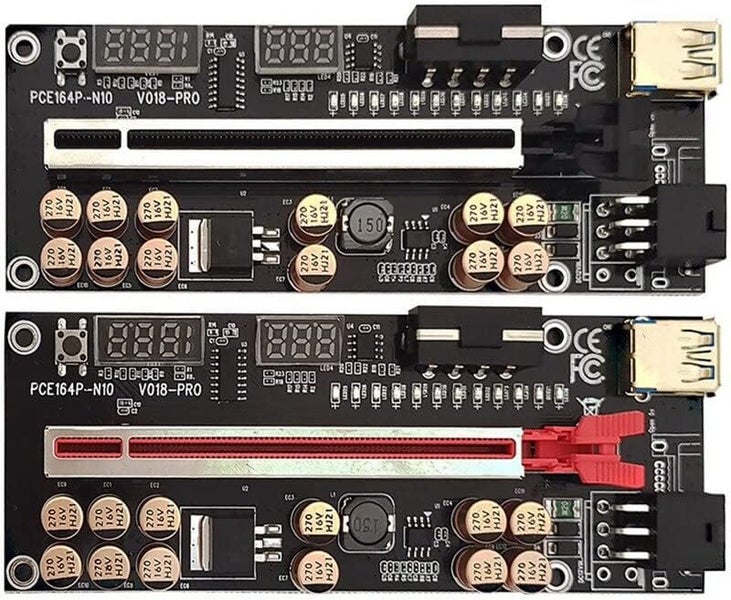 VER018 PRO PCIe PCI-E 1X To 16X GPU Riser Adapter For Cryptocurrency Mining Carousel 1