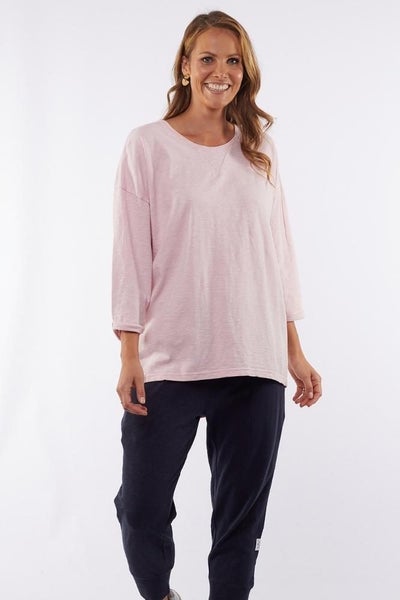Elm Annie 3/4 Sleeve Tee Pink Lady Carousel 1