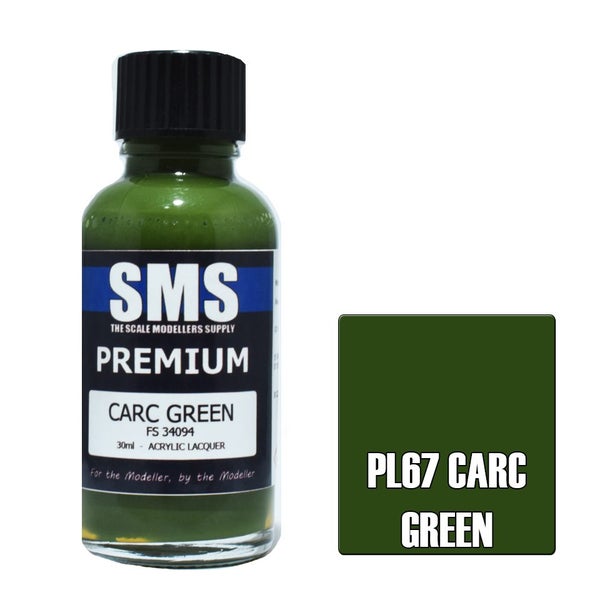 Air Brush paint 30ML PREMIUM CARC GREEN ACRYLIC lacquer SCALE MODELLERS SUPPLY Carousel 1
