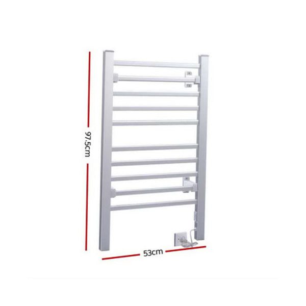 Heated Towel Rail Rack Bathroom Aluminum Carousel 2