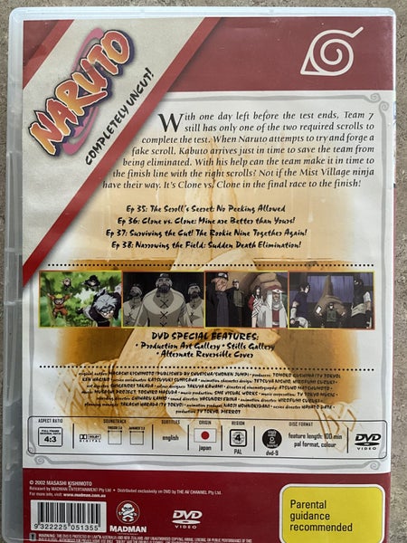 NARUTO VOLUME 9 DVD CLONE VS CLONE Carousel 2