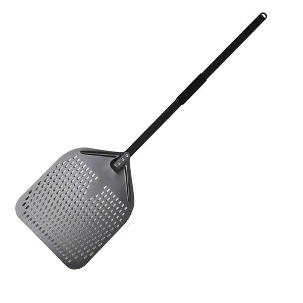 Anygleam Pizza Shovel 33 cm x 114cm Dark Grey for Perforated Peel with Metal ... Carousel 1