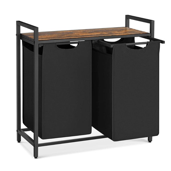 Laundry Basket With 2 Compartments Carousel 1