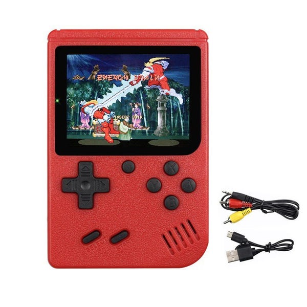 Retro Handheld Game Console with Support for Connecting TV -Red Carousel 1