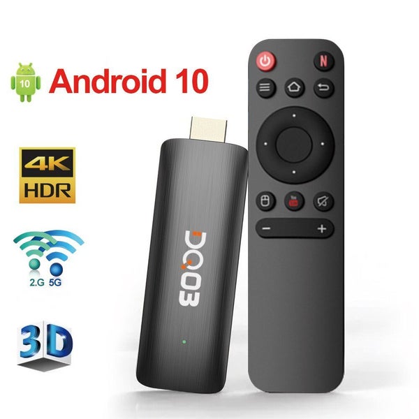 Stick Android 10 Quad Core ARM Cortex A53 2GB 16GB Support 4K H.265 Carousel 2