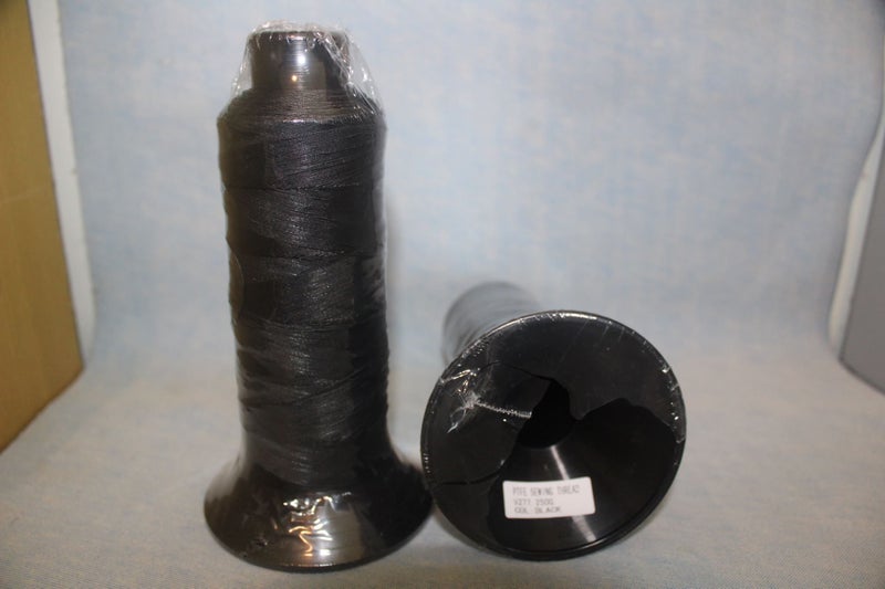 HEAVY DUTY PTFE OUTDOOR SEWING THREAD UV POLYESTER BLACK Carousel 1