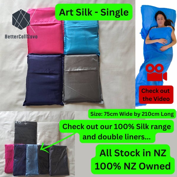 Art Silk Sleeping Bag Liner - Single Carousel 1