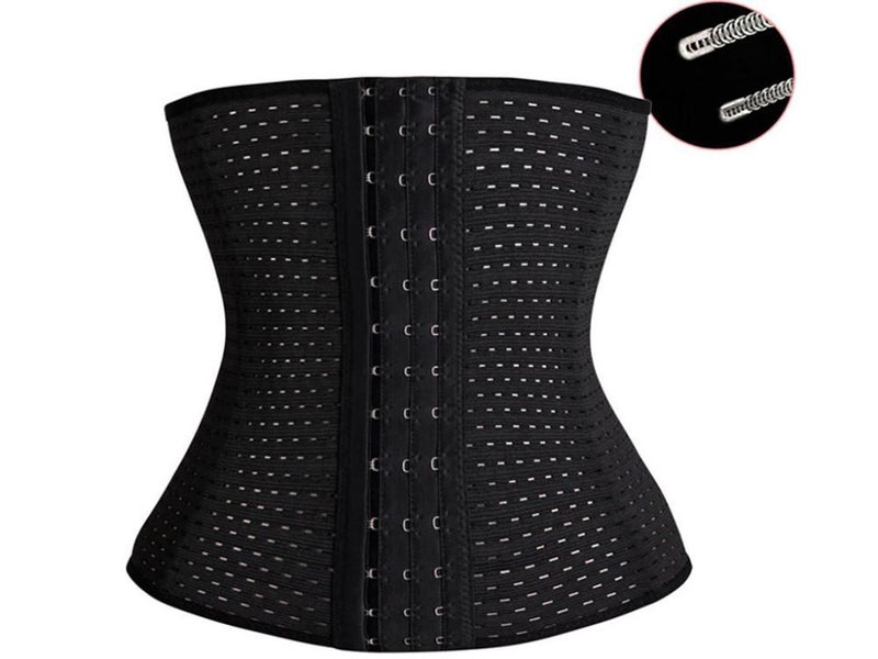 Waist Trainer And Shaper - Black 3 Hook Waist Belt, XXXL Carousel 1