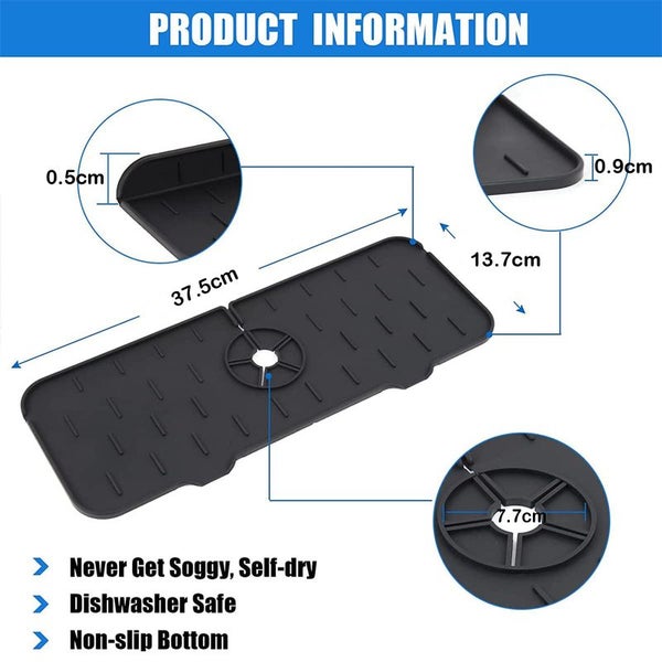 Kitchen Faucet Sink Splash Guard i2562BK0 Carousel 2