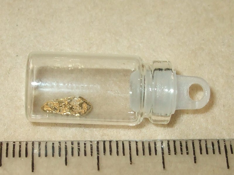$1 RESERVE - GOLD NUGGET with Pyrex Vial Carousel 3