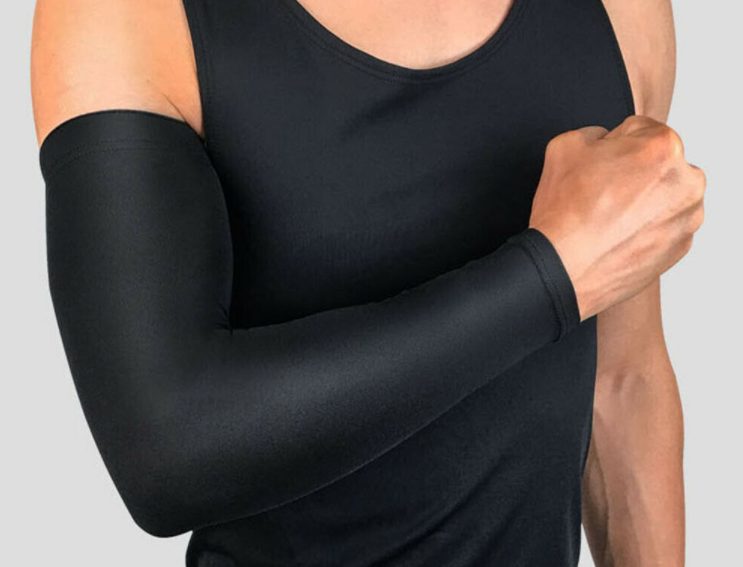 Arm Cover UV Sun Protection Sleeve Outdoor Sports Black Carousel 1