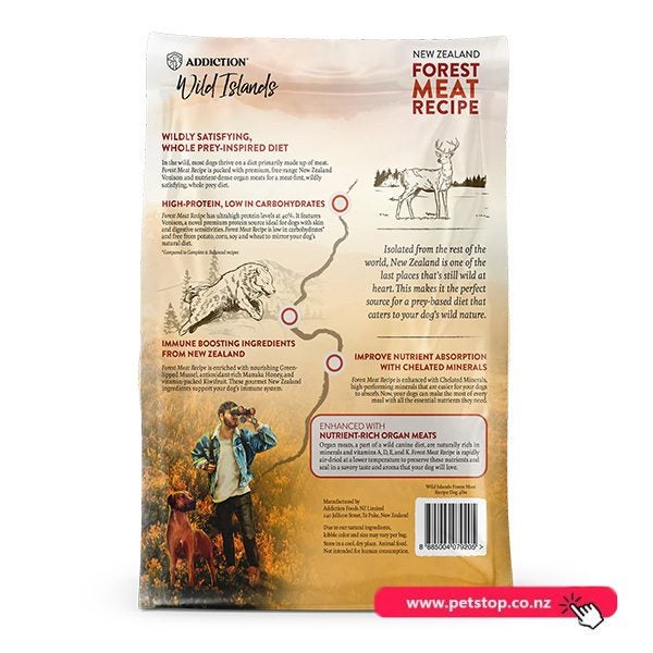Addiction Wild Islands Forest Meat Venison High Protein Dry Dog Food 9kg Carousel 3