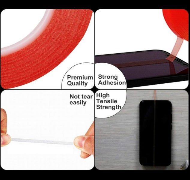 2.5mm Double Sided Tape Adhesive For Mobile Phone Repair 50meters Carousel 2