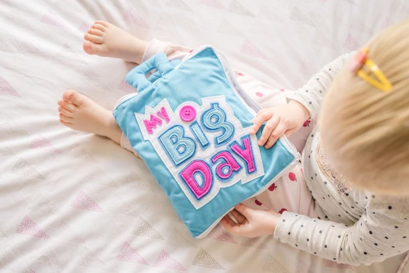 My Big Day Interactive Quiet Fabric Book Carousel 12