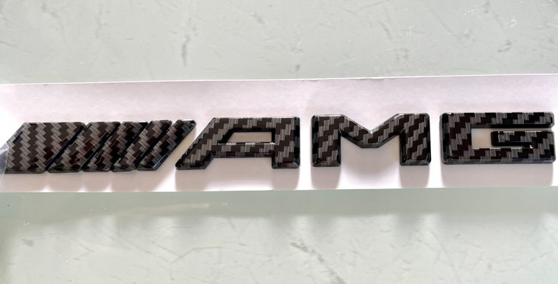High Quality AMG Decorations Emblem sticker Black Carbon Brabus style Chrome Carousel 2
