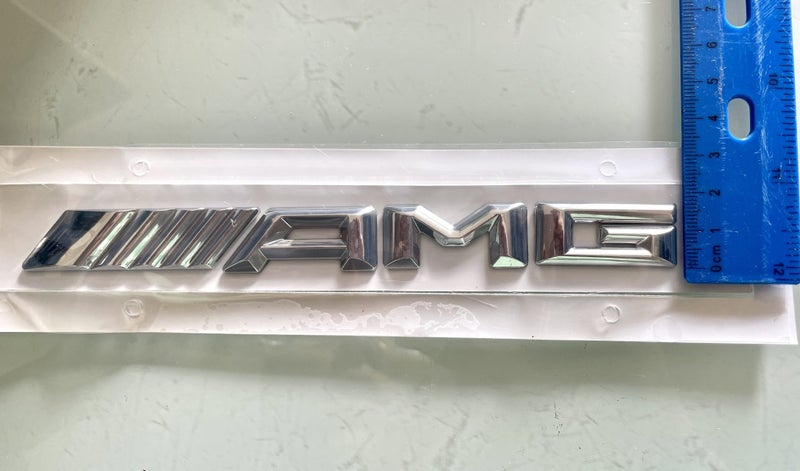 High Quality AMG Decorations Emblem sticker Black Carbon Brabus style Chrome Carousel 4