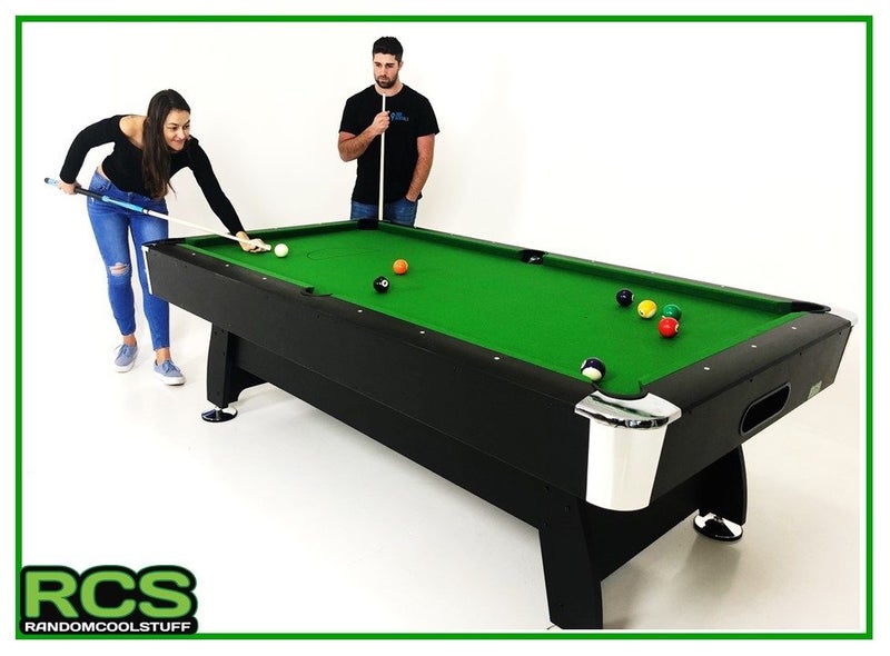 8 Foot Pool Table Deluxe Package - GREEN "7 points of difference" Carousel 1