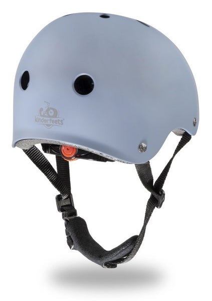 Kinderfeets: Toddler Helmet - Matte Blue Carousel 2