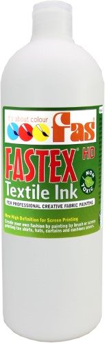 Heat Set Ink - Fas Textile Ink 1ltr White Carousel 1