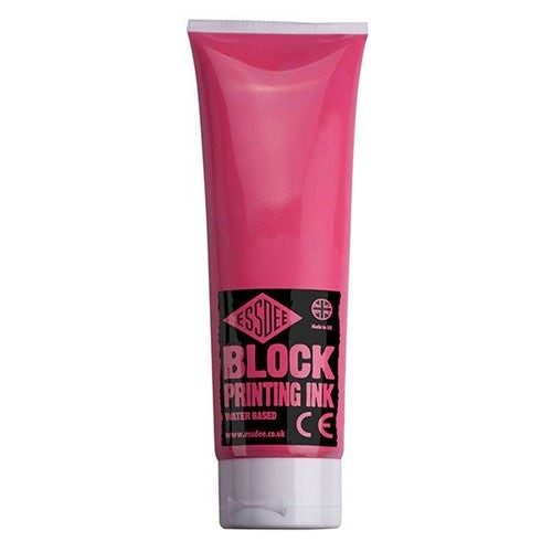 Essdee Block Print Ink 300ml Fluo Red Carousel 1
