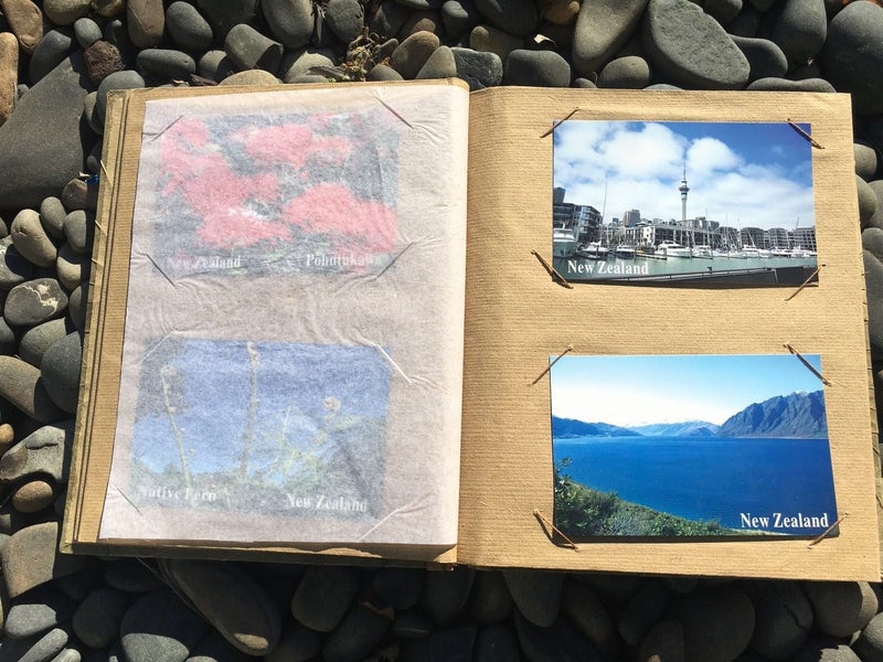 Winter Sale! Large Handmade Leaf Photo Album Carousel 2