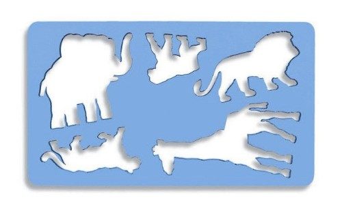 Artist Stencil - Animal Template -Lion Carousel 1