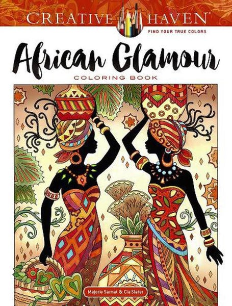 Creative Haven African Glamour Coloring Book by Marjorie Sarnat - Paperback Carousel 1