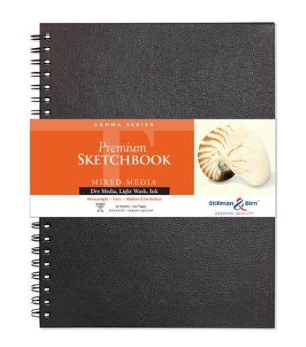Sketch / Paper Pad - Gamma Spiral 150gsm 6x8" (50sht) Carousel 1
