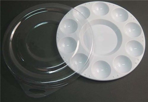10 Well Pl Palette W/Cover Carousel 1