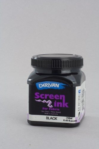 Ink - Derivan Screen Ink 250ml Black Carousel 1