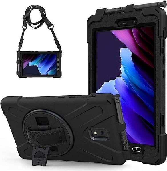 Generic Rugged Samsung Galaxy Tab Active3 (8') Case Black - Built-in-Kickstan... Carousel 1