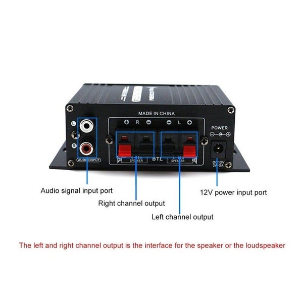Hod Health & Home Ak170 12V Mini Audio Power Amplifier Digital Receiver Dual Cha Carousel 2