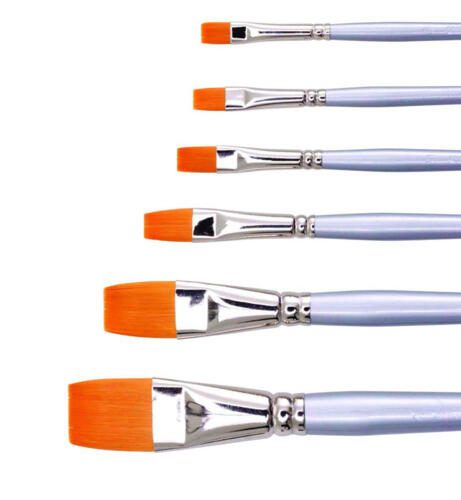 Jasart Golden Synthetic Brushes - Short Flat 12 Carousel 1