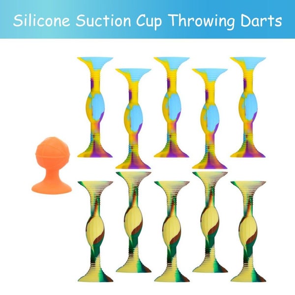 Interactive Double-Head Silicone Suction Cup Throwing Darts Carousel 2